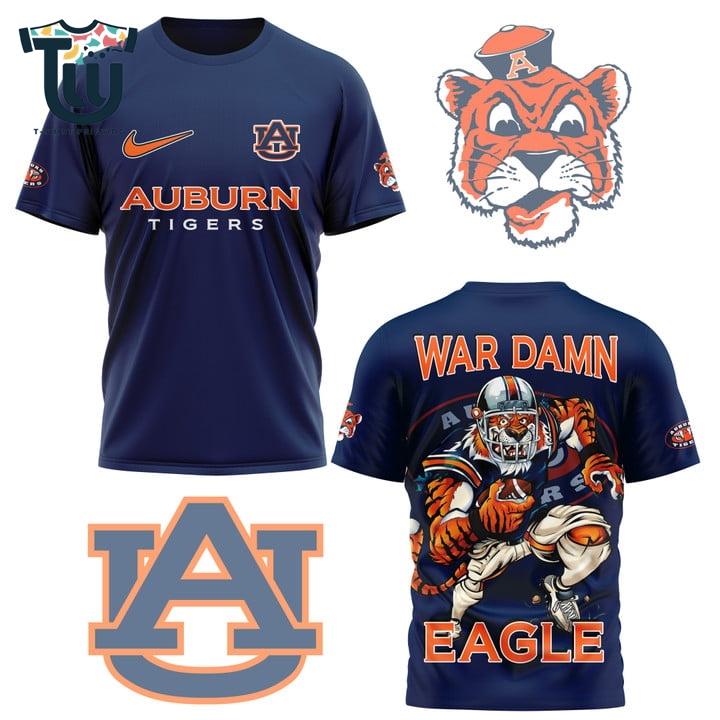 Auburn Tigers War Damn Eagle 3d Shirt For Fans