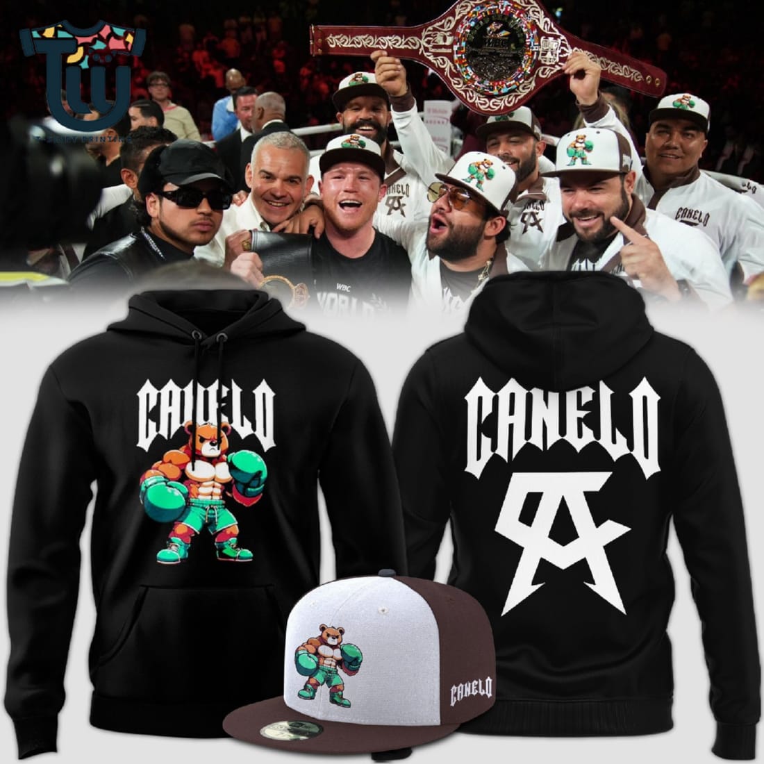 Canelo Alvarez Bear Boxing Hoodie