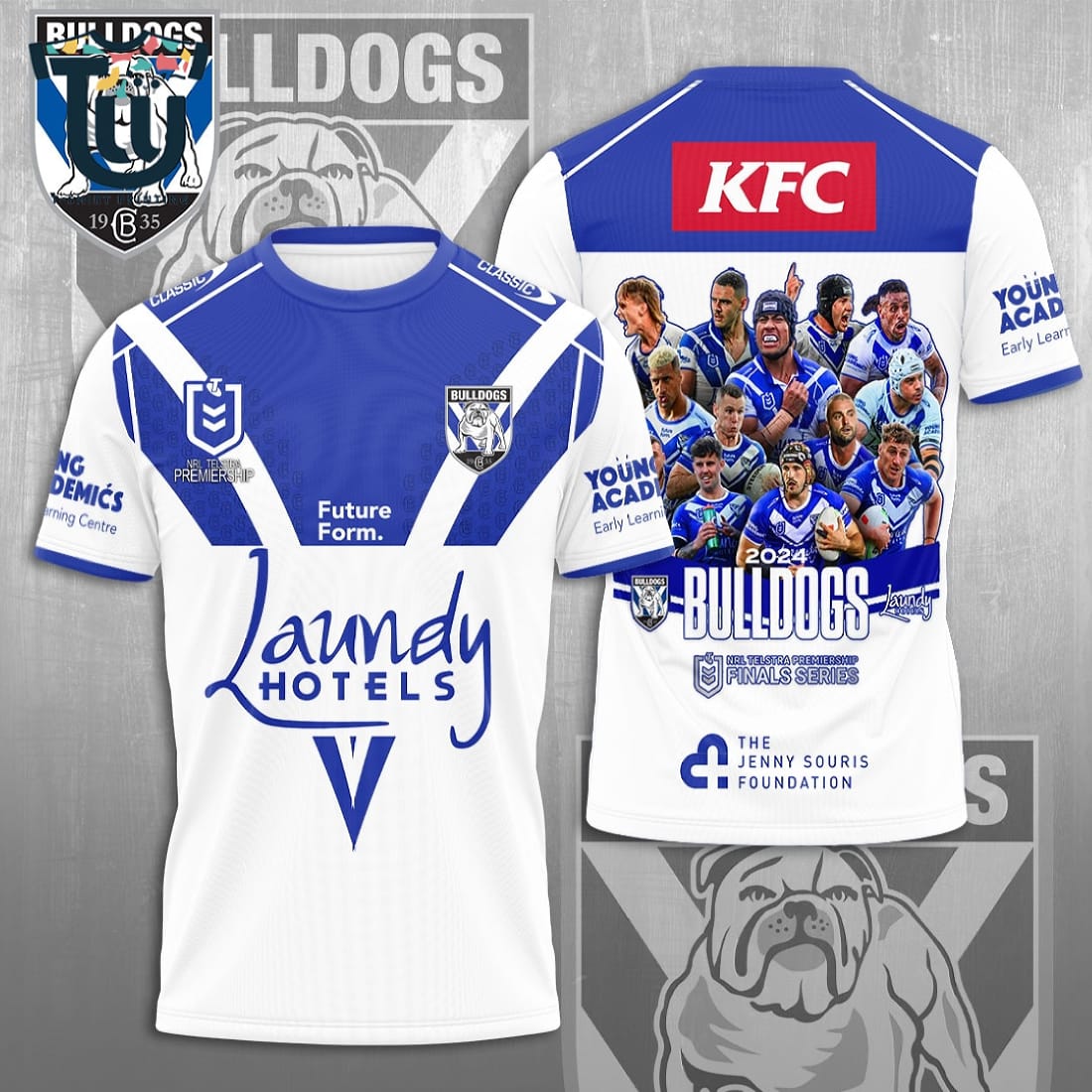 Canterbury-bankstown Bulldogs Aop Shirt Hoodie