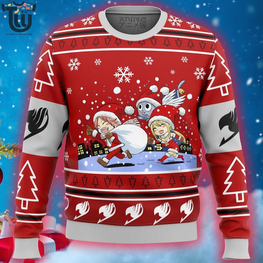 Fairy tail christmas sweater hotsell