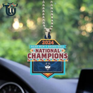 Uconn Huskies Mens Basketball Custom Shape Car Ornament